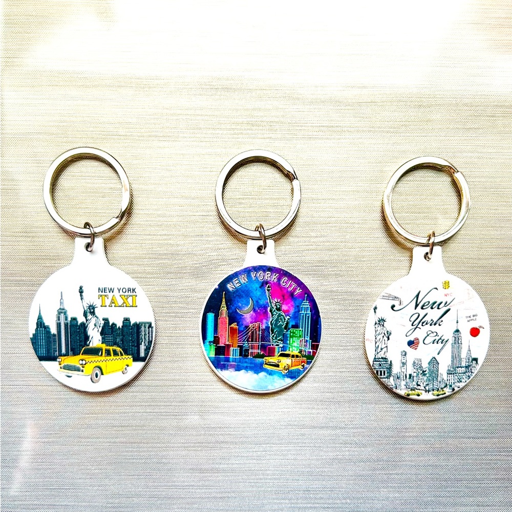 Brand new Set of 3 keychain - NEW YORK - USA ❤️